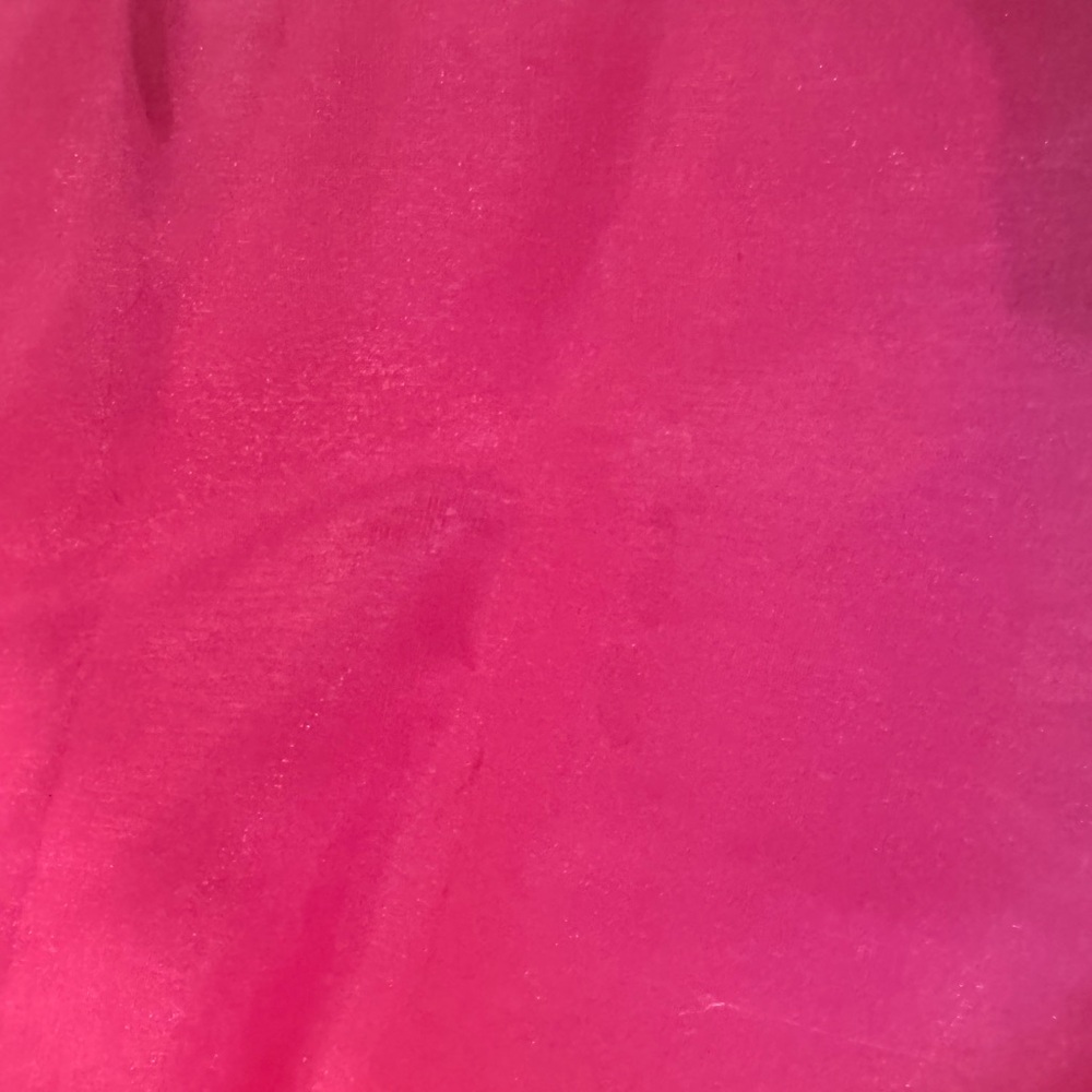 Vintage 80s Hot Pink Prom Formal Dress with Lace and Puff Sleeves Size 2 - Picture 7 of 10